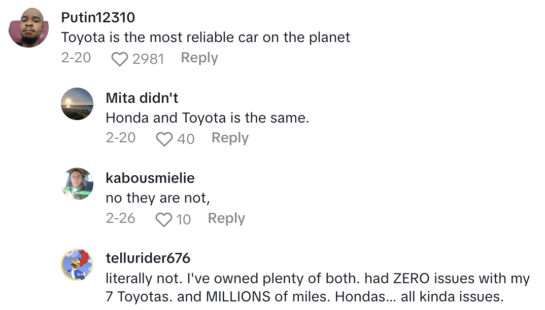 Screenshot 2025 05 01 at 9.01.30 AM A Car Expert Compared Hondas And Toyotas To Find Out Which Is The Better Buy, But The Results Are Mixed